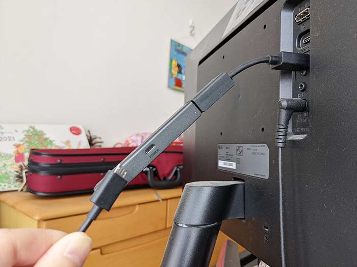 HDMI端子に接続！